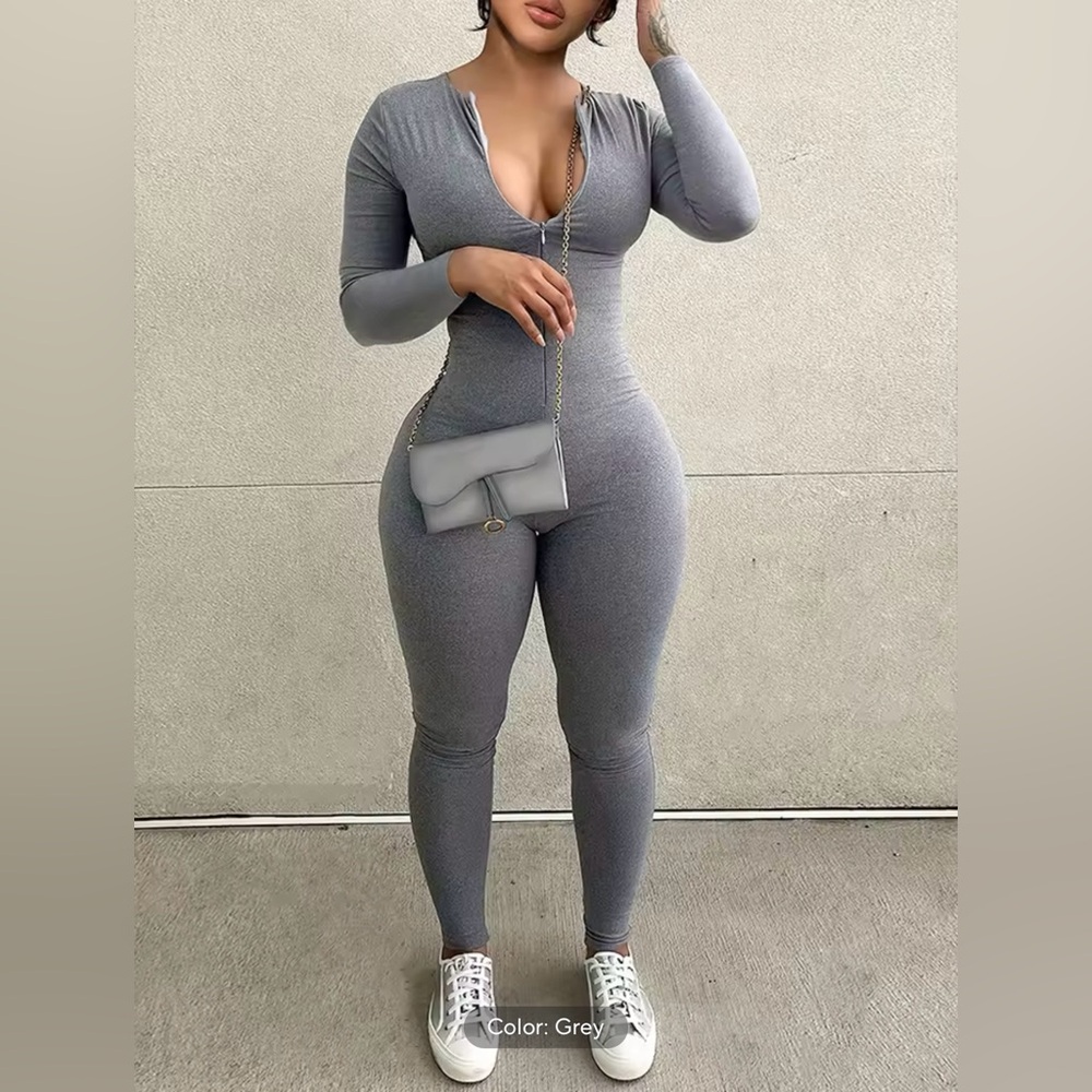 Women's Grey Jumpsuit